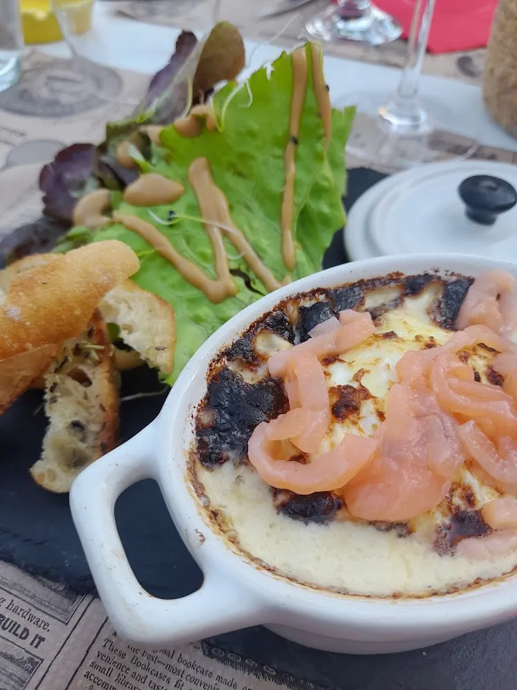 Oeuf Cocotte Poireaux Saumon Fumé